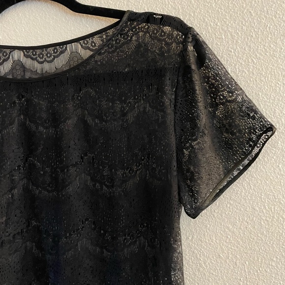 American Apparel El Salvador Black Lace Top - Picture 6 of 8